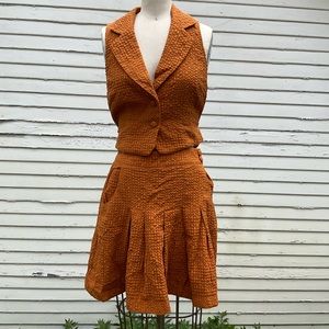 Maeve two piece burnt orange coord set